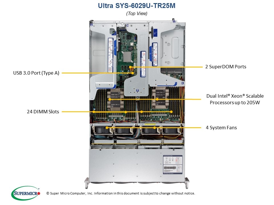 Сервер Supermicro SYS-6029U-TR25M 2U — фото 3