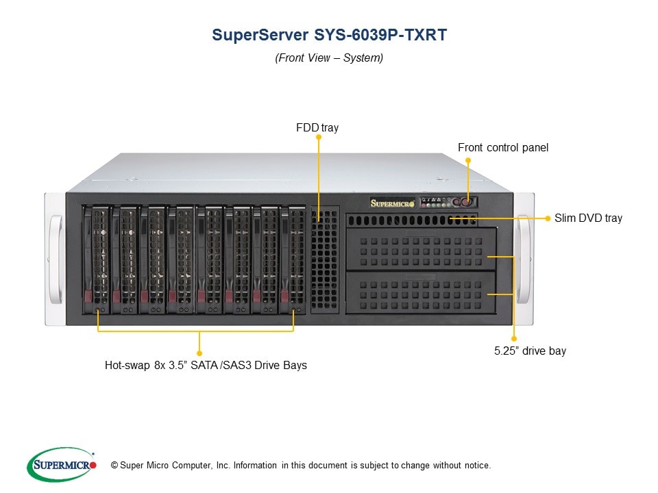 Сервер Supermicro SYS-6039P-TXRT 3U — фото 4