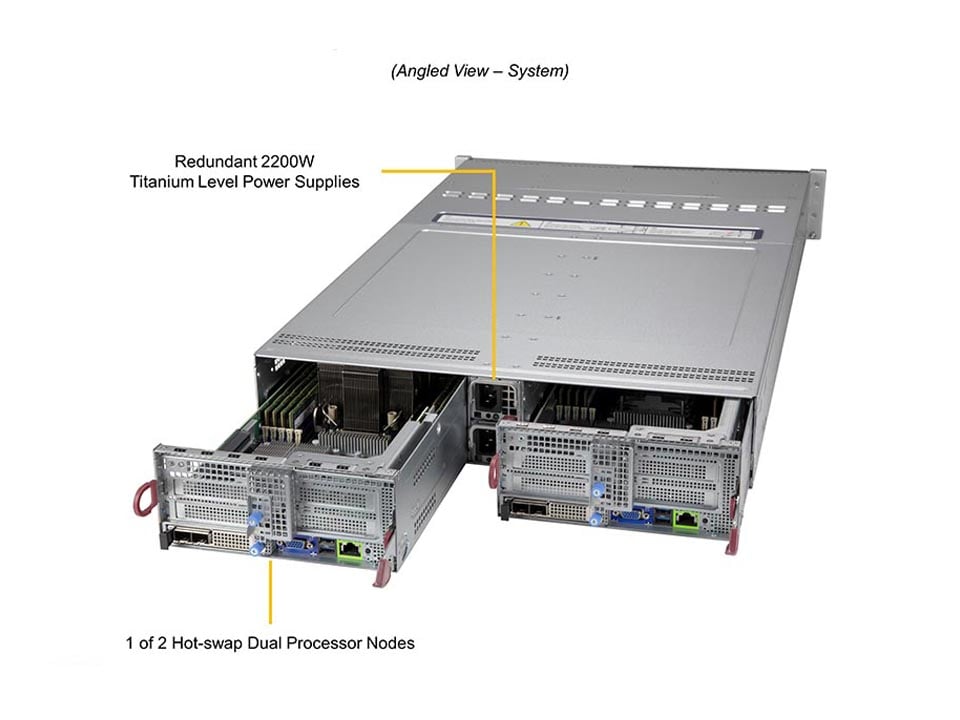 Сервер BigTwin Supermicro SYS-620BT-DNC8R 2U — фото 2