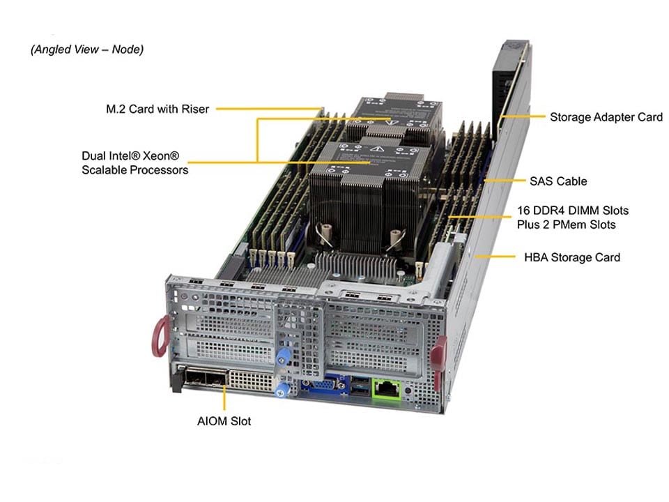 Сервер BigTwin Supermicro SYS-620BT-DNC8R 2U — фото 3