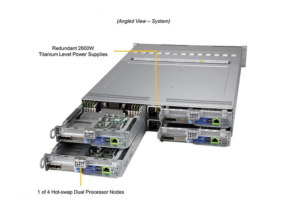 Сервер BigTwin Supermicro SYS-620BT-HNC8R 2U — фото 2