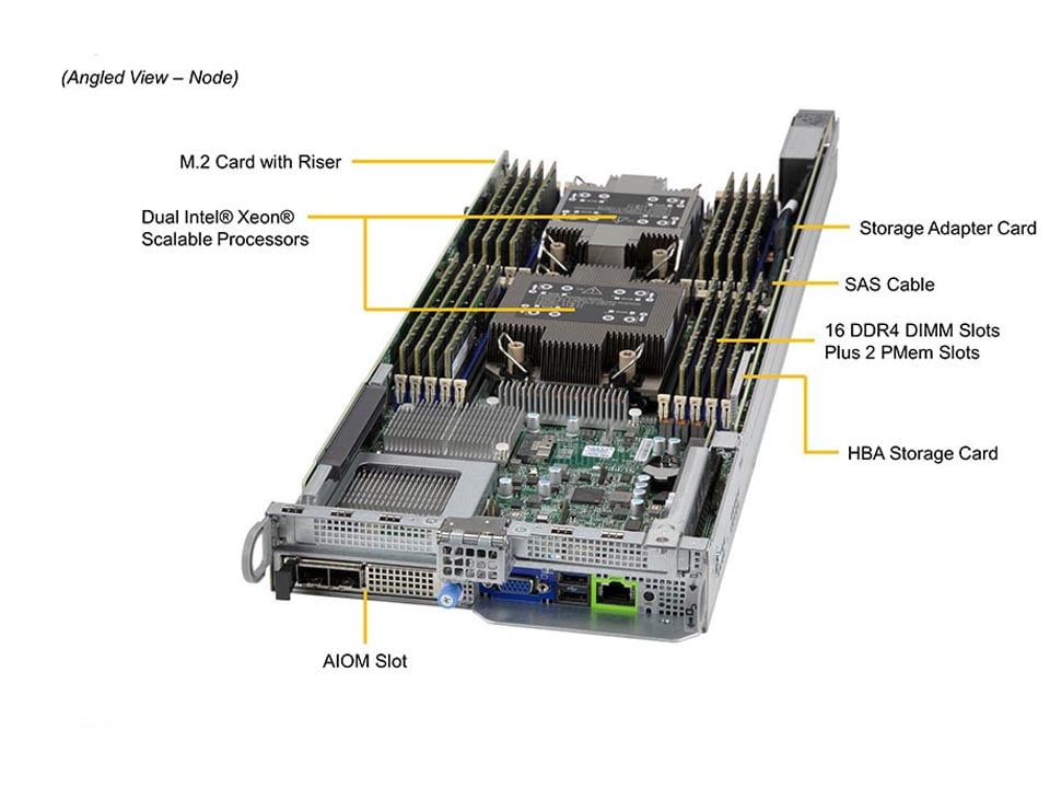 Сервер BigTwin Supermicro SYS-620BT-HNC8R 2U — фото 3