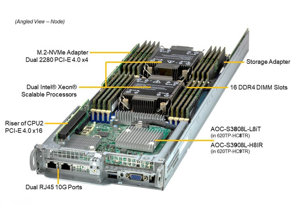 Сервер Supermicro SYS-620TP-HC8TR 2U System with Redundant 2200W PWS — фото 4