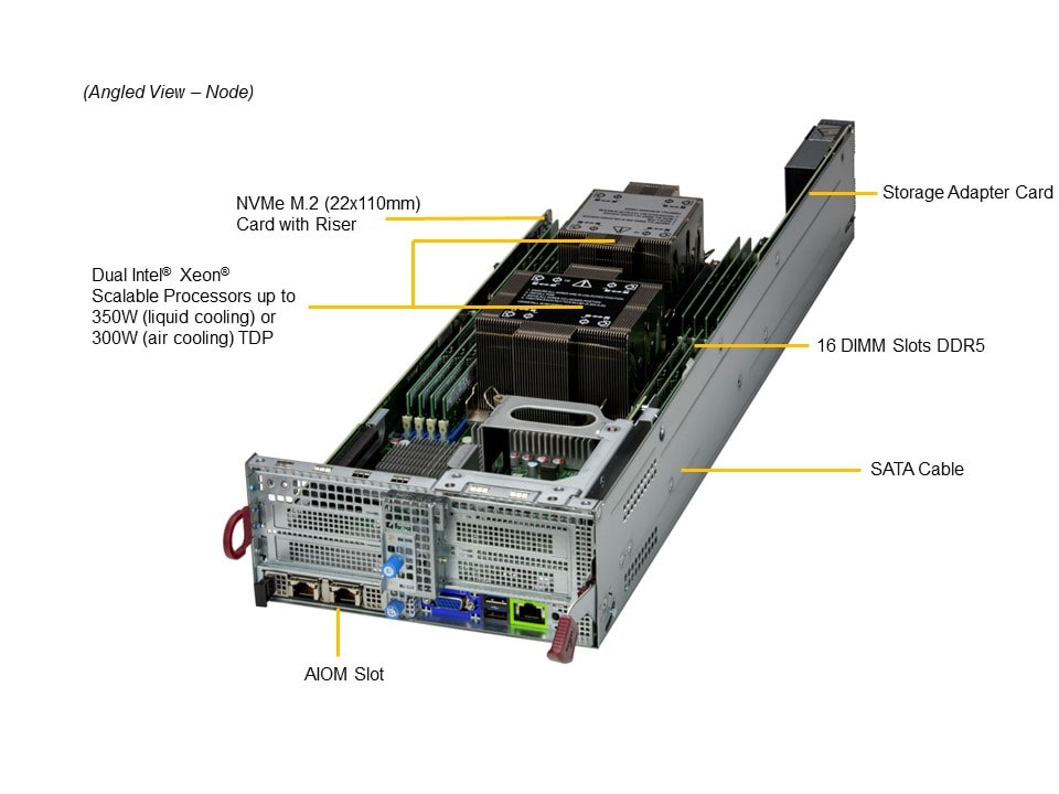 Сервер BigTwin Supermicro SYS-621BT-DNTR 2U — фото 3
