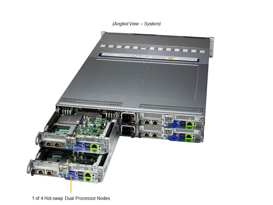 Сервер BigTwin Supermicro SYS-621BT-HNC8R 2U — фото 2