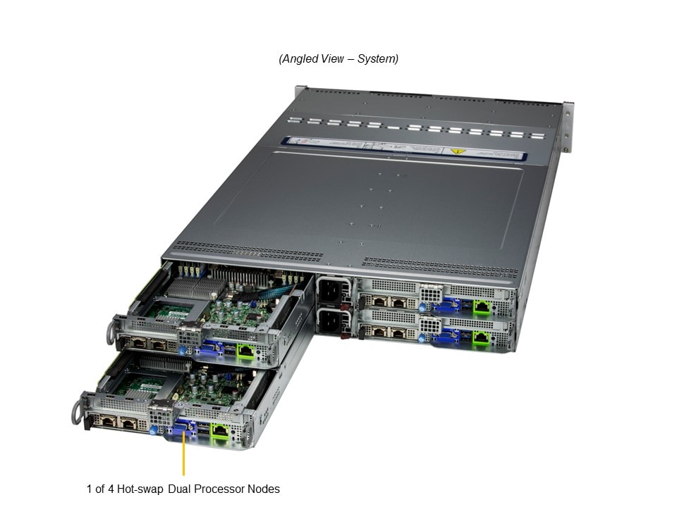 Сервер Supermicro 2U BigTwin SuperServer (SYS-621BT-HNTR) — фото 3