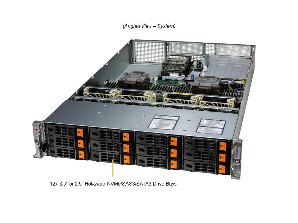 Сервер Supermicro 2U Hyper SuperServer (SYS-621H-TN12R) — фото 3