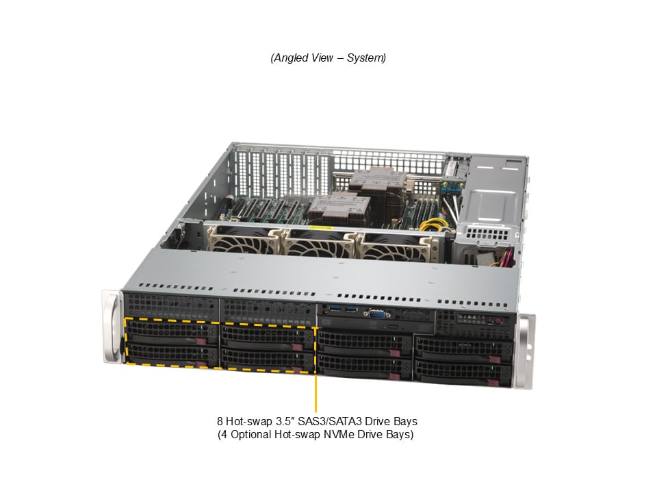 Сервер Supermicro 2U Mainstream SuperServer (SYS-622B-TRT) — фото 3