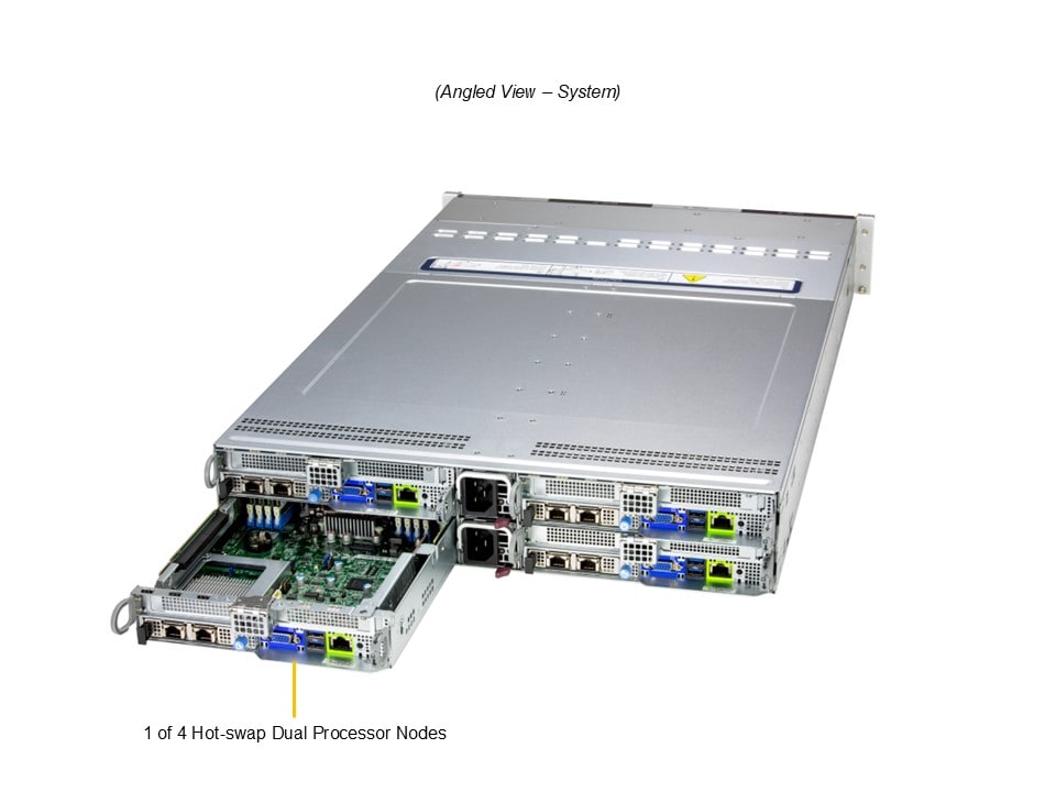 Сервер BigTwin Supermicro SYS-622BT-HNC8R 2U — фото 2