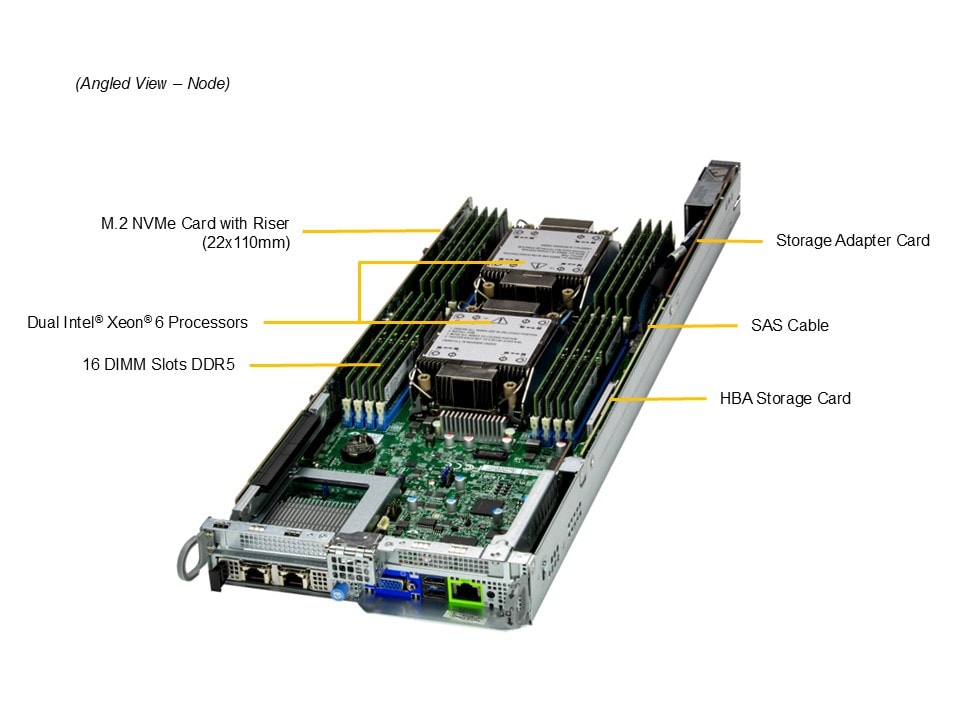 Сервер BigTwin Supermicro SYS-622BT-HNC8R 2U — фото 3