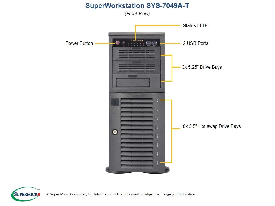 Сервер SuperMicro SYS-7049A-T X11DAi-N, CSE-743AC4-1200B-SQ — фото 5