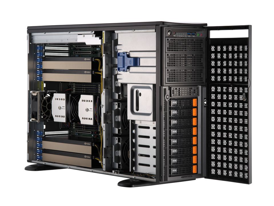 Сервер Supermicro Full-Tower GPU SuperServer (SYS-741GE-TNRT) — фото 1
