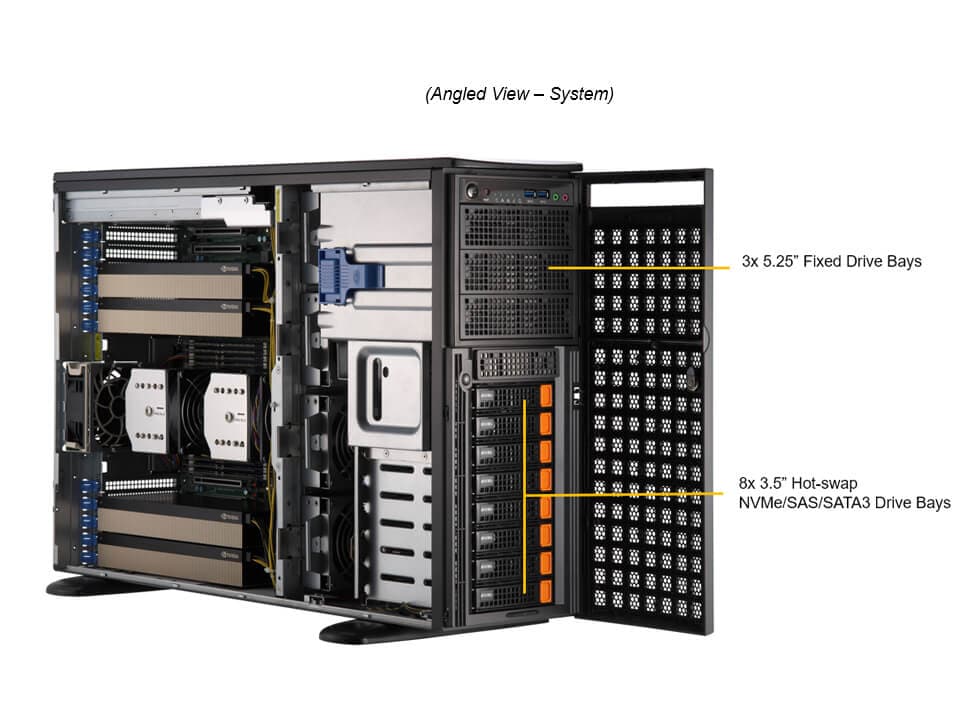 Сервер Supermicro Full-Tower GPU SuperServer (SYS-741GE-TNRT) — фото 3