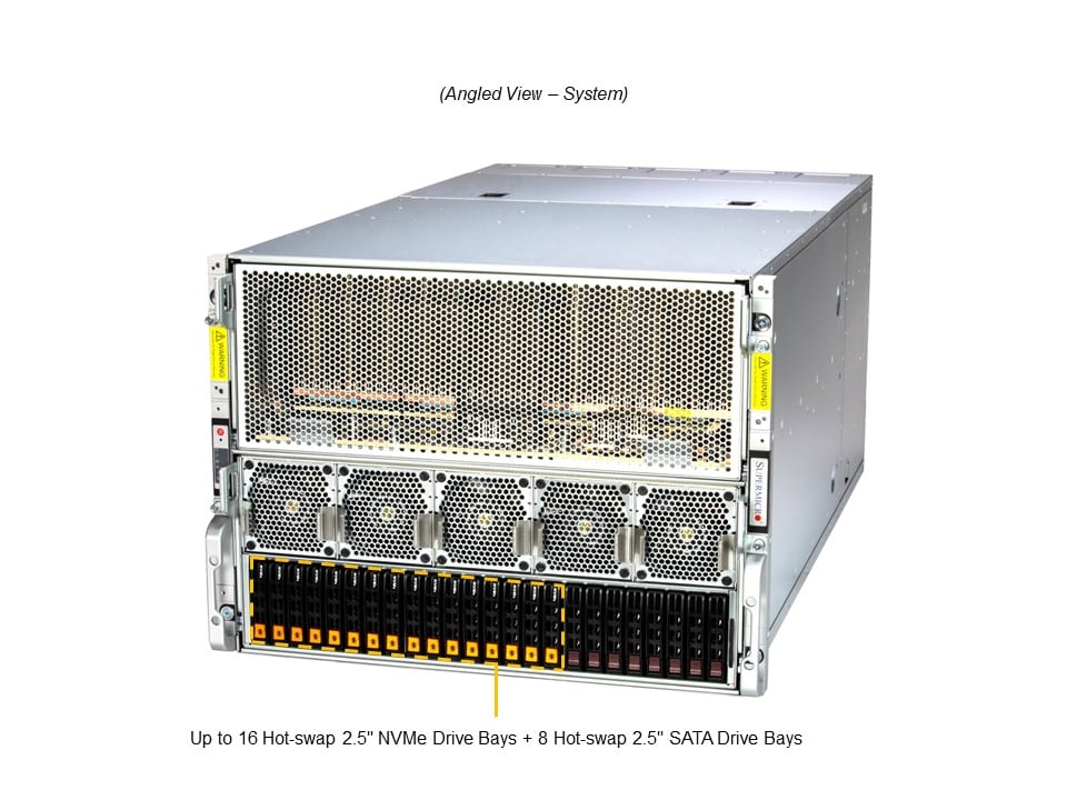 Сервер Supermicro SYS-821GE-TNMR2 X13DEG-M, CSE-GP801TS-D2 for MI300X — фото 3