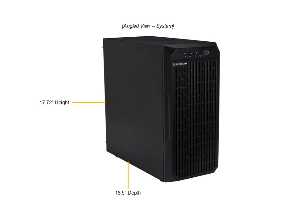 Рабочая станция Supermicro SYS-C542I-11302U, Intel Core Ultra 7 265, 32 ГБ DDR5, SSD 1 ТБ, Mid-Tower — фото 3