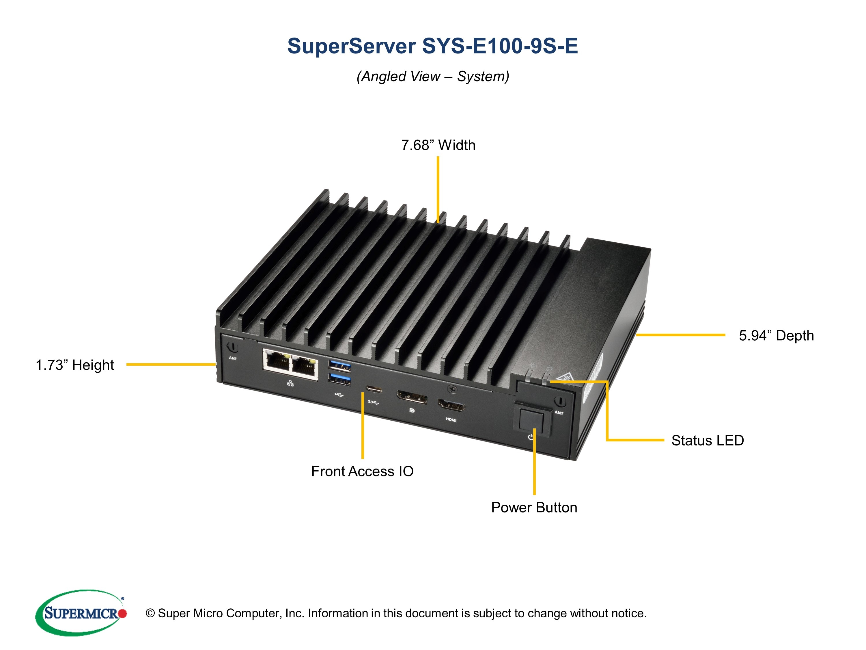 Сервер Supermicro SYS-E100-9S-E — фото 2