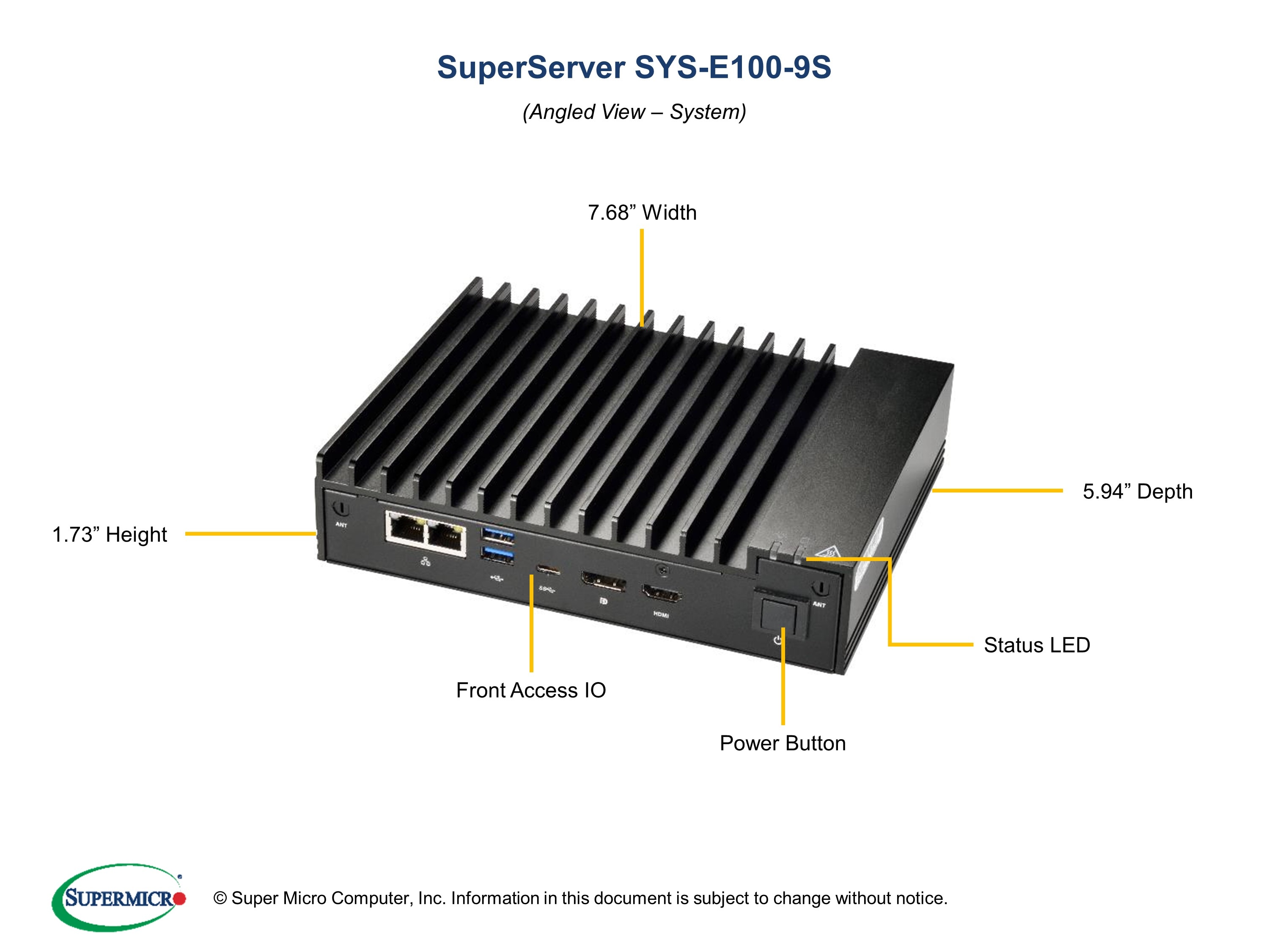 Сервер Supermicro IOT/Embedded System (SYS-E100-9S) — фото 3