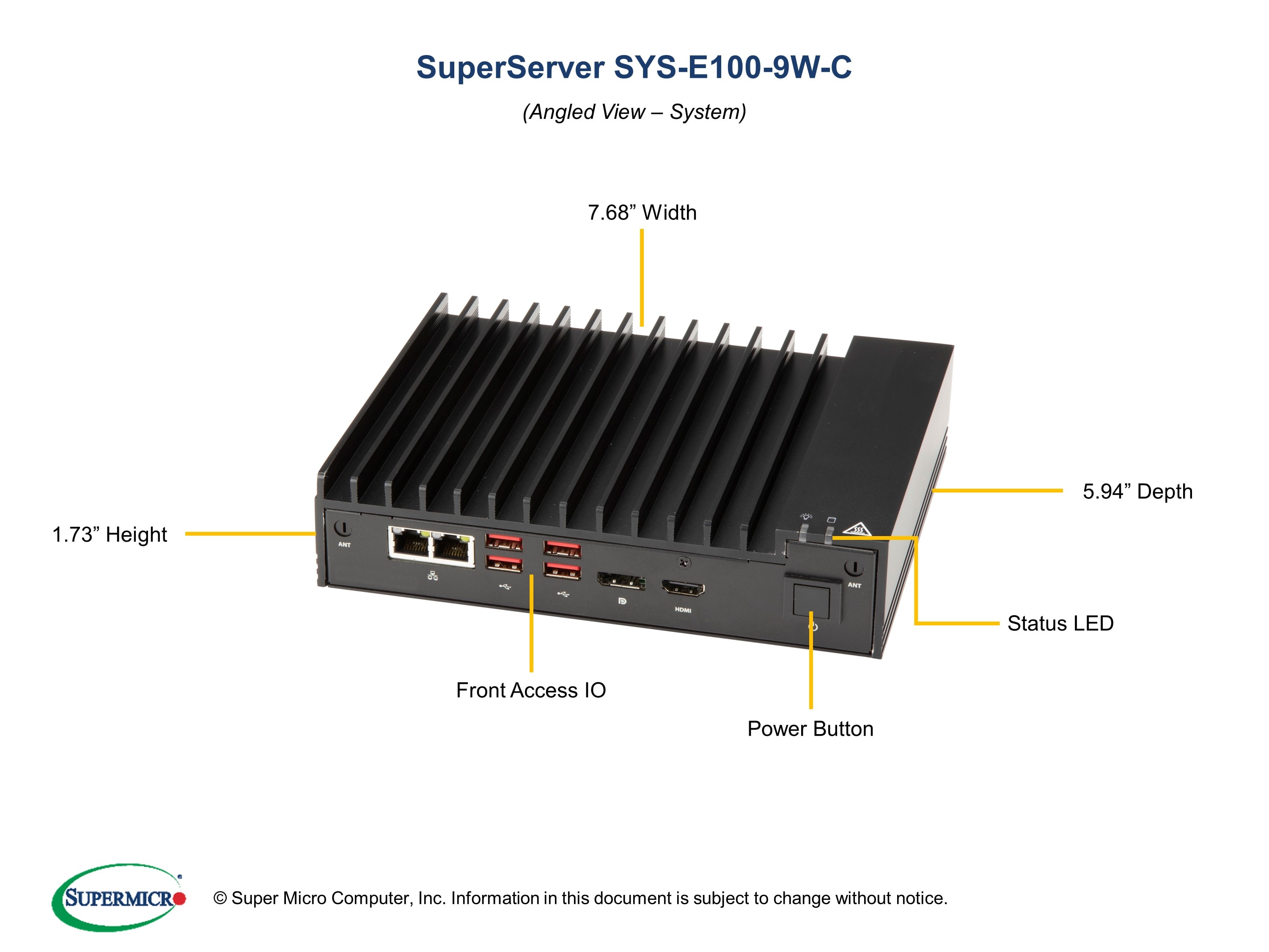 Сервер Supermicro SYS-E100-9W-C — фото 2