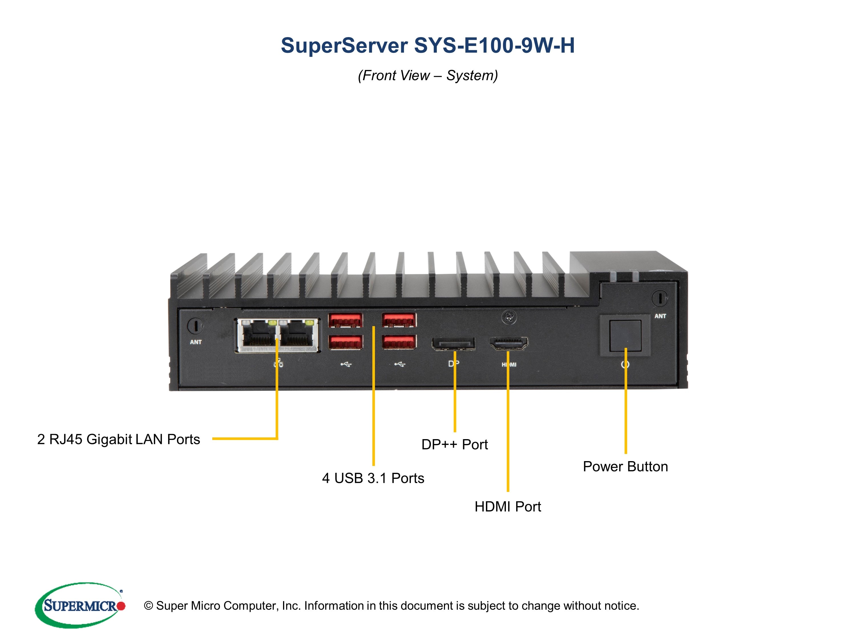 Сервер Supermicro SYS-E100-9W-H — фото 3