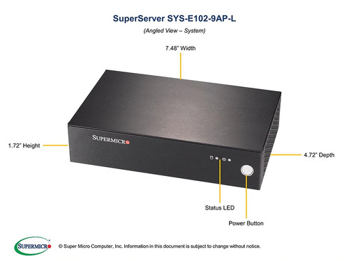 Встраиваемый компьютер Supermicro SYS-E102-9AP-L (CSE-E102 + A2SAN-L) — фото 1