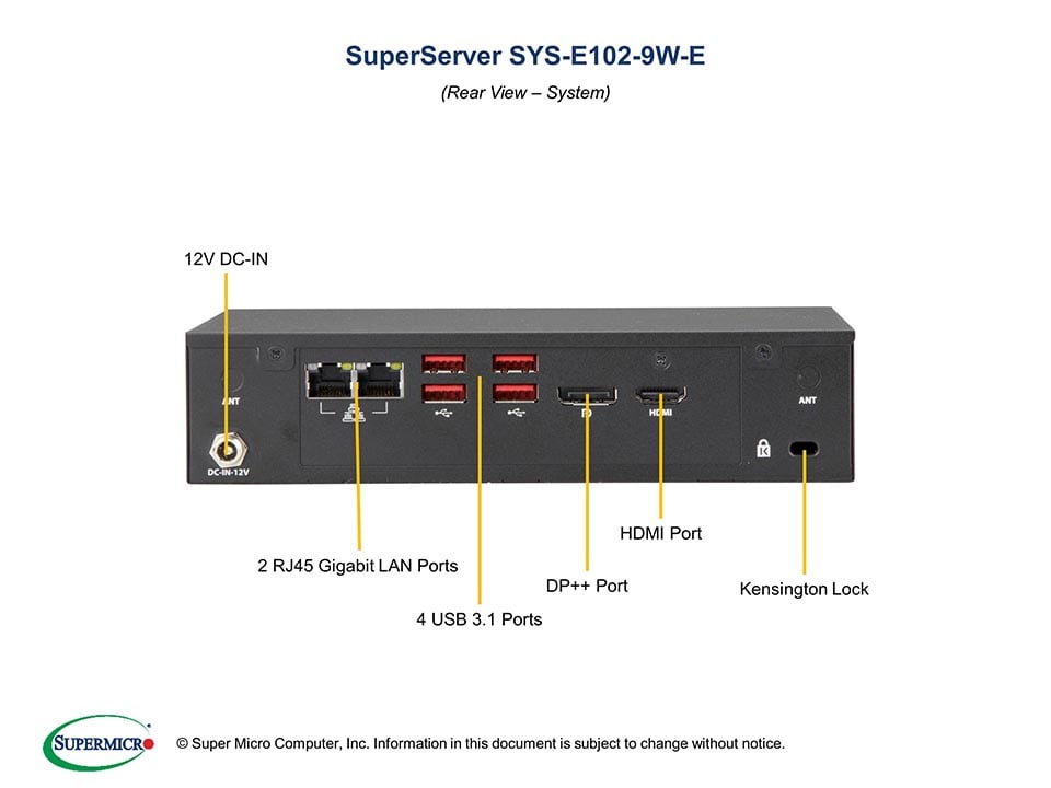 Сервер Supermicro SYS-E102-9W-E CSE-E102 + MBD-X11SWN-E,RoHS — фото 4