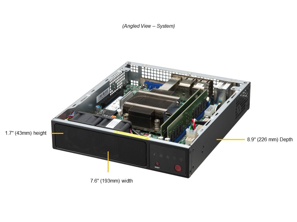 Сервер Supermicro SYS-E200-12A-4C Parker Ridge, A3SPI-4C-HLN4F, 101F, RoHS — фото 3