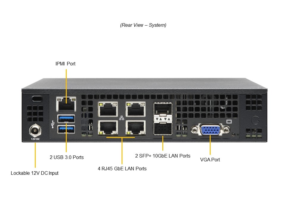Сервер Supermicro SYS-E200-12A-4C Parker Ridge, A3SPI-4C-HLN4F, 101F, RoHS — фото 6
