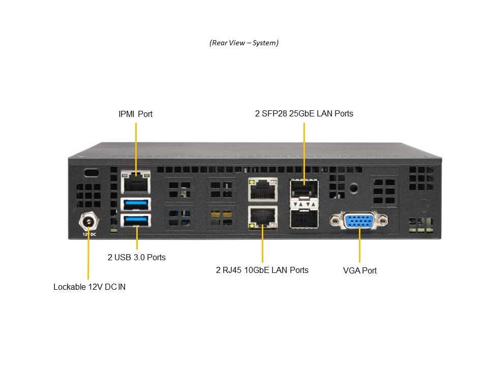 Сервер Supermicro SYS-E200-12D-4C Mini-ITX server - Xeon D-1718T, X12SDV-4C-SPT4F, 101F — фото 5