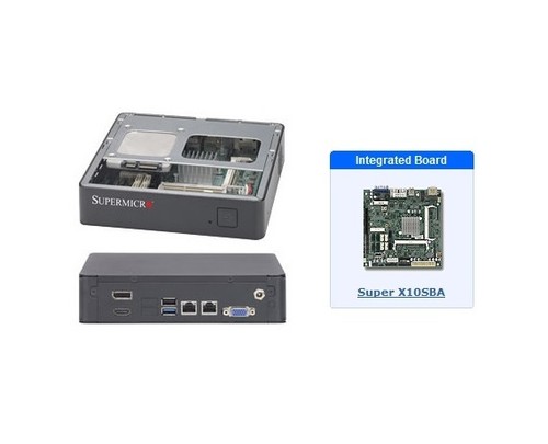 Материнская плата *NEW* SuperMicro SYS-E200-8B Mini-ITX Server with X10SBA Motherboard — фото 1