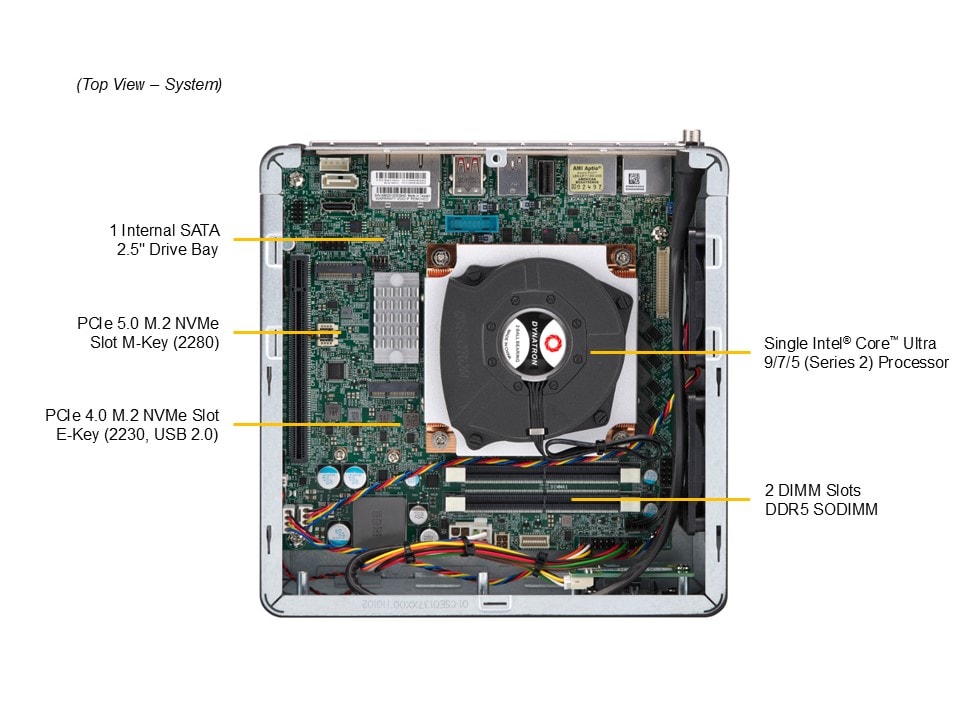 Встраиваемая система Supermicro SYS-E201-14AR Mini-ITX — фото 3