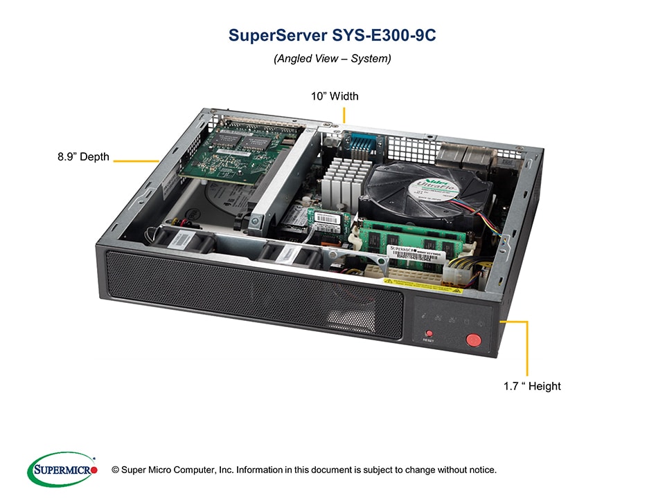 Сервер Supermicro SYS-E300-9C Server CSE-E300 + X11SCV-Q + MCP-250-10128-0N — фото 3