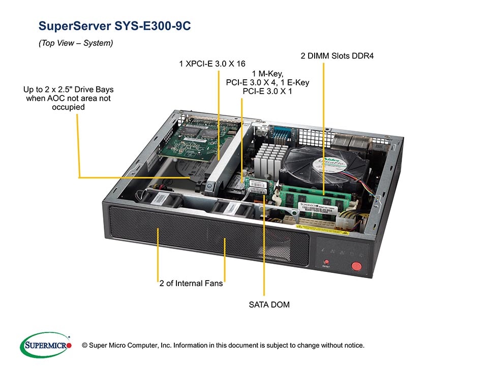 Сервер Supermicro SYS-E300-9C Server CSE-E300 + X11SCV-Q + MCP-250-10128-0N — фото 4