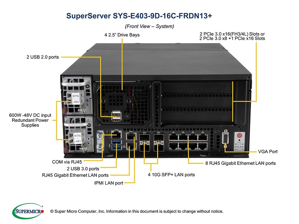 Сервер Supermicro SYS-E403-9D-16C-FRDN13_ — фото 4