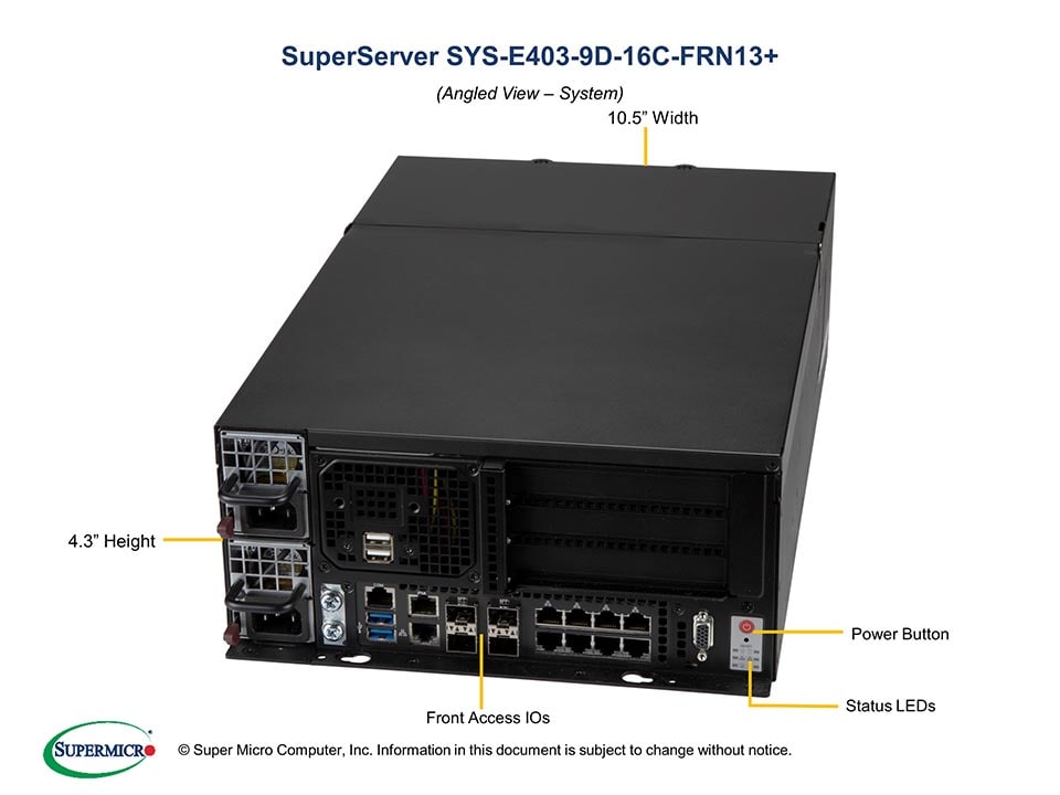 Сервер Supermicro SYS-E403-9D-16C-FRN13_ — фото 2
