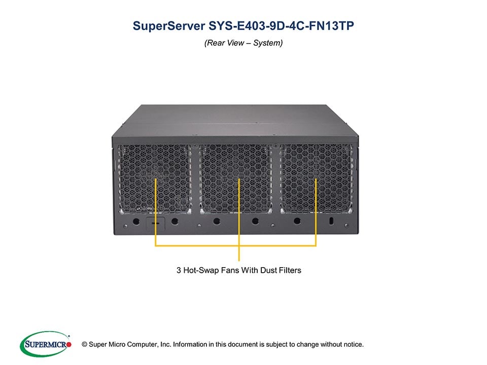 Сервер Supermicro SYS-E403-9D-4C-FN13TP CSE-E403IF-505 + X11SDW-4C-TP13F — фото 5