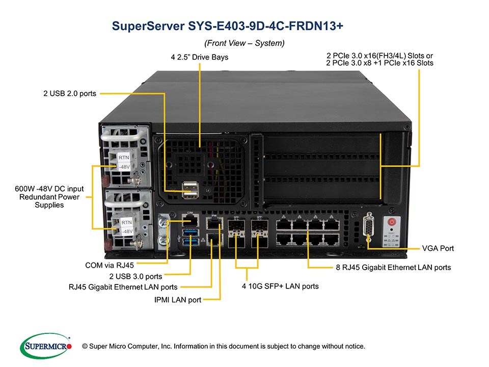 Сервер Supermicro SYS-E403-9D-4C-FRDN13_ — фото 4