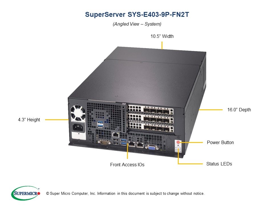 Сервер Supermicro SYS-E403-9P-FN2T CSE-E403iF-000NBP + X11SPW-TF — фото 3