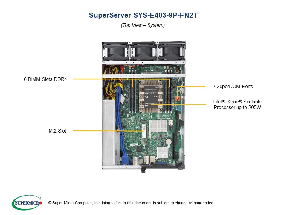 Сервер Supermicro SYS-E403-9P-FN2T CSE-E403iF-000NBP + X11SPW-TF — фото 4