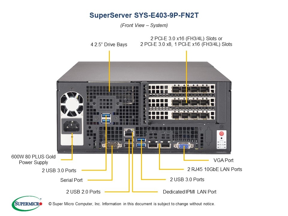 Сервер Supermicro SYS-E403-9P-FN2T CSE-E403iF-000NBP + X11SPW-TF — фото 5