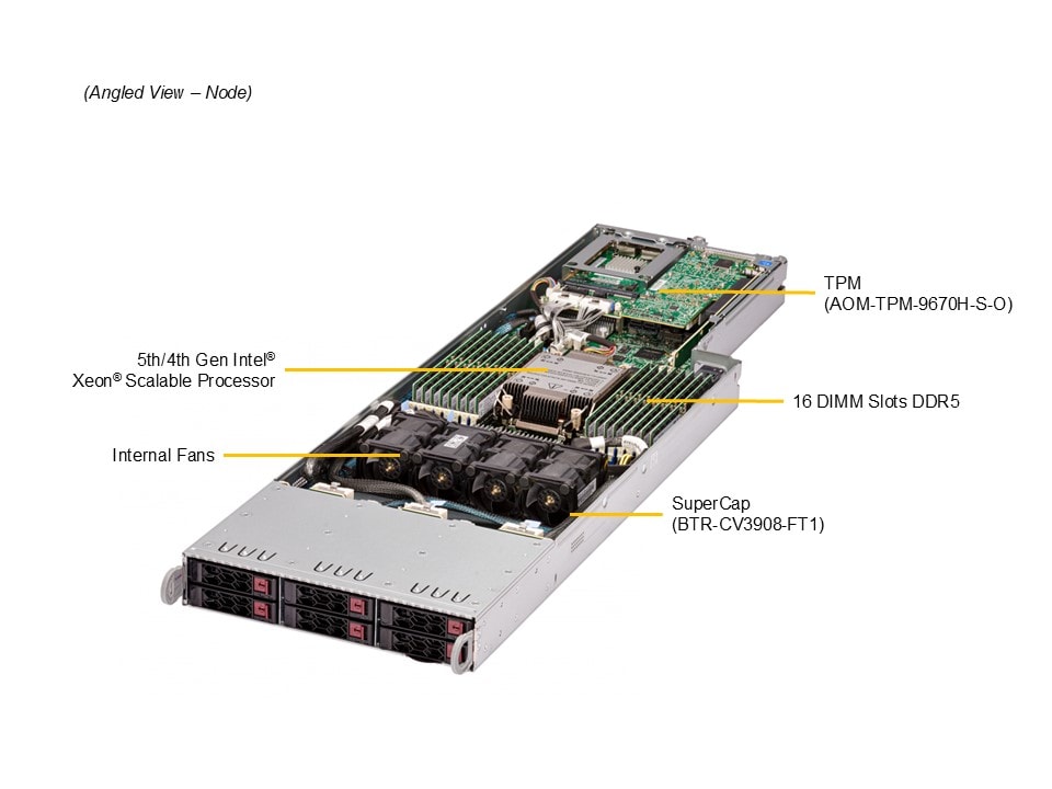 Сервер Supermicro SYS-F511E2-RT 4U — фото 4