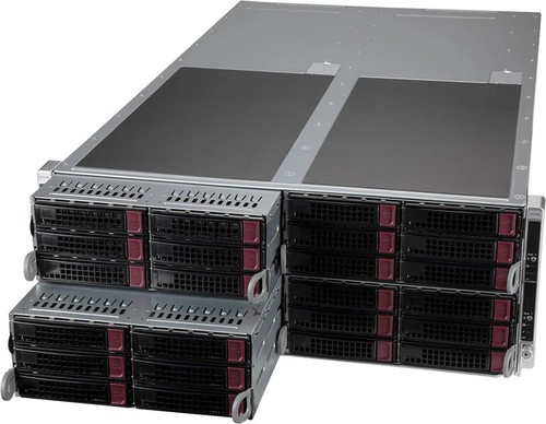 Сервер Supermicro SYS-F620P3-RTBN 4U 4-node FatTwin with 8 3.5" SAS/SATA per node — фото 1