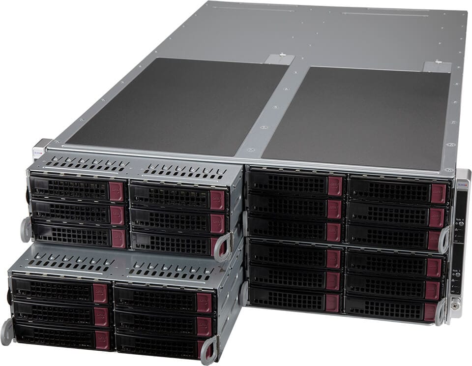 Сервер Supermicro SYS-F620P3-RTBN 4U 4-node FatTwin with 8 3.5" SAS/SATA per node — фото 2