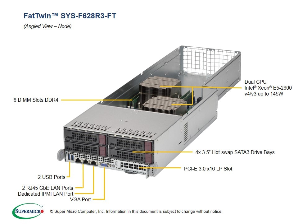 Сервер Supermicro SYS-F628R3-FT 4U — фото 2