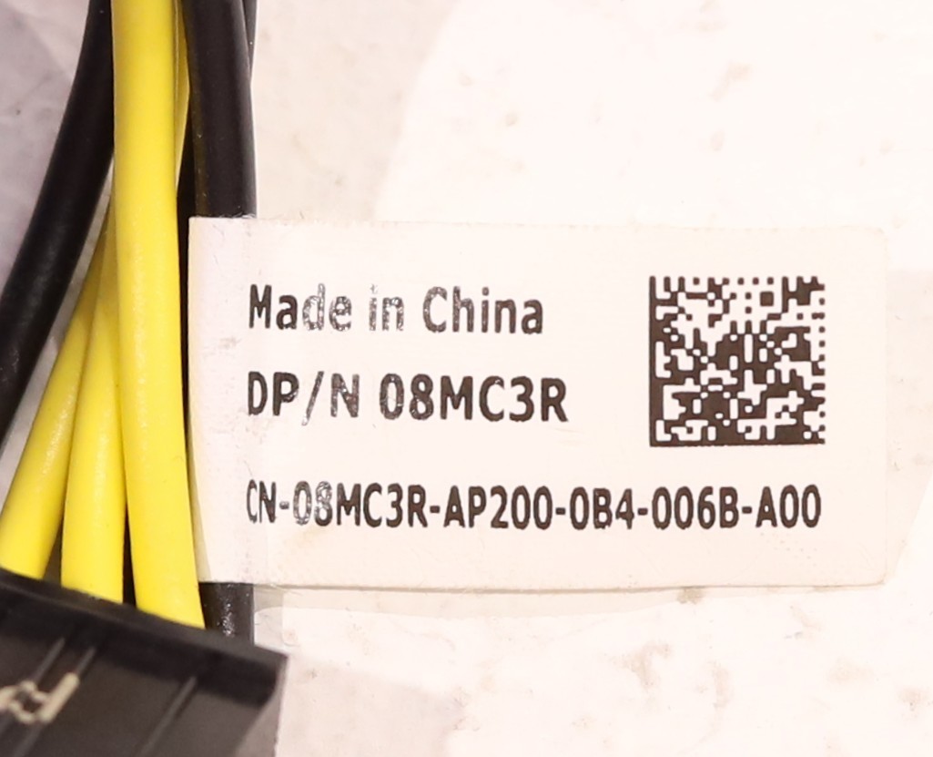 Графический ускоритель Dell Precision T7920/T7820/T5820 GPU Power Cable Dell P/N: 08MC3R Tested Working — фото 2