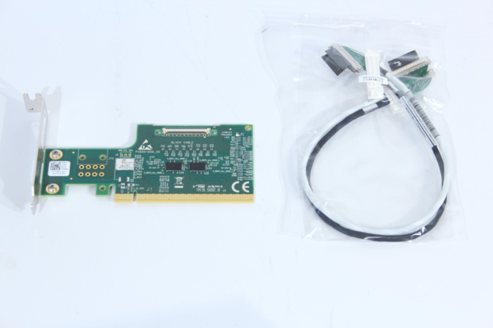 Сетевая карта Dell Mellanox TMK00 MTMK0012 ConnectX-4/5/6 PCIe Auxiliary card and cables — фото 1