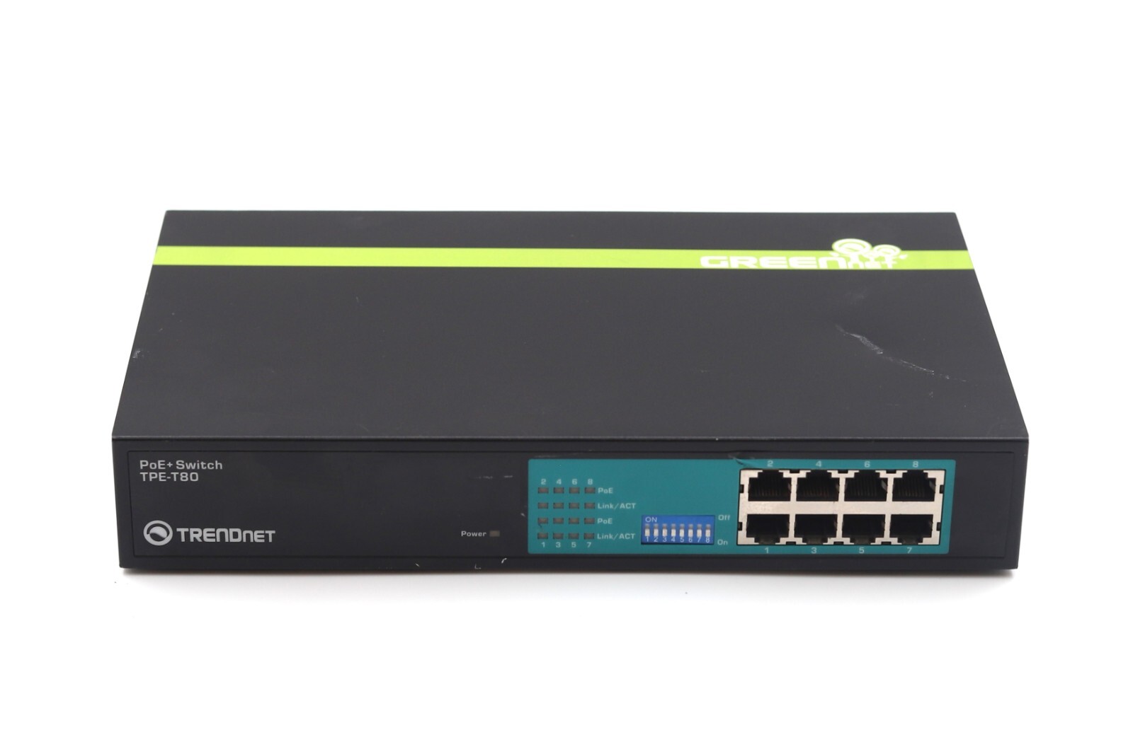 Коммутатор TRENDnet TPE-T80H 8-Port PoE+ Ethernet Network Switch P/N: TPE-T80H / A Tested — фото 1