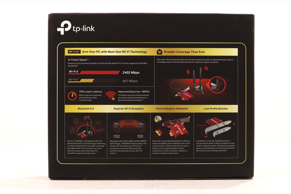 Адаптер TP-Link Archer TX3000E Wi-Fi 6 BT 5.0 PCIe x1 Adapter P/N: AX3000 Open Box — фото 2