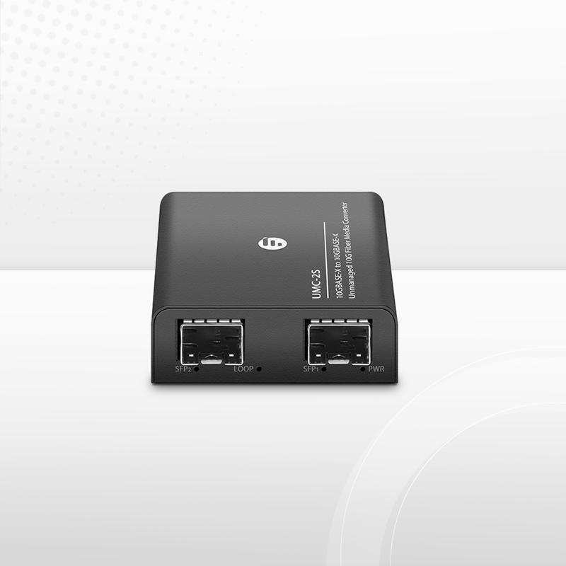 Мини неуправляемый оптический медиаконвертер 10 gigabit 1x 10GBase-X в 1x 10GBase-X SFP+, вилка европейского стандарта — фото 1
