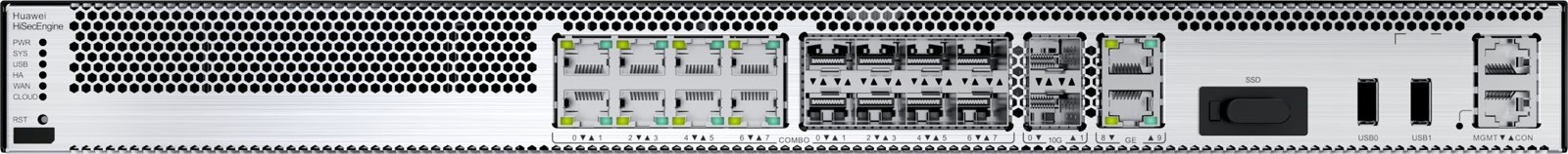 Межсетевой экран Huawei USG6565F-DC (HTM)-DC Host(2×GE RJ45 + 8×GE COMBO + 2×10GE SFP+) — фото 2