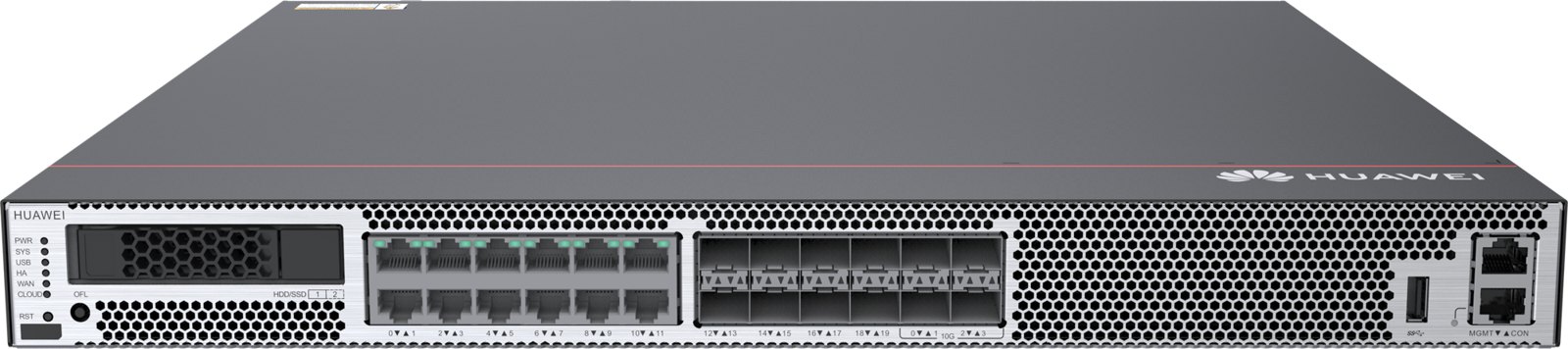 Межсетевой экран Huawei USG6620E-AC (12×GE RJ45 + 8×GE SFP+ 4×10GE SFP+,1 питание AC) — фото 1